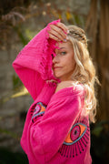 "Fuchsia - Neon Eye" Kimono